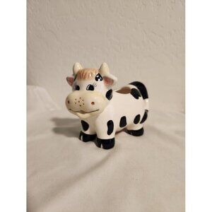 Vintage Hand Painted HH Houston Harvest Cow Creamer. Very Cute. Excellent Cond!